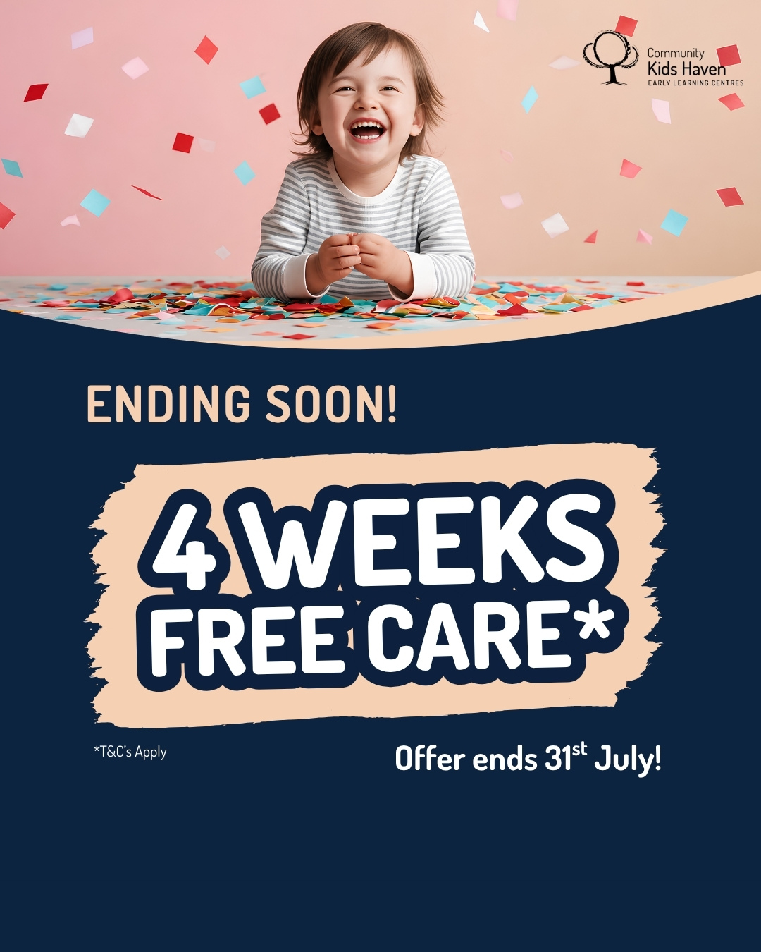 4 Weeks Free Care at Community Kids Haven